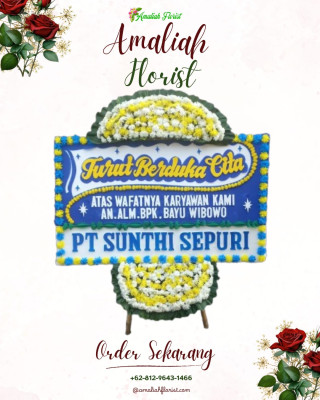 Papan Bunga Duka di Pujon